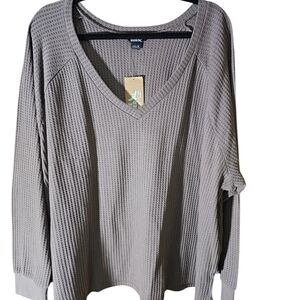 NWT Eddie Bauer Women's Long Sleeve Waffle Top